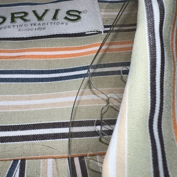 Orvis size 16 cotton blend button down, still in plastic collar! - Picture 3 of 4